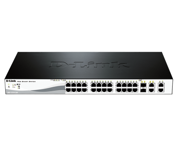 28-Port PoE Fast Ethernet Smart Managed Switch DES-1210-28P